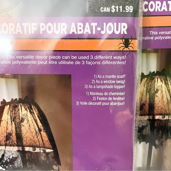 Halloween Lampshade Topper Lot of 2 Decor - Picture 6 of 14